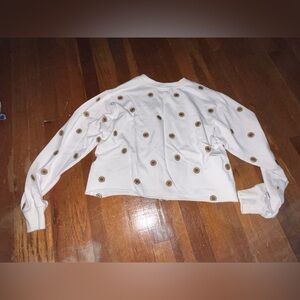 Sunflower cropped sweater woman large